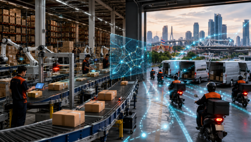 Machine Learning ในคลังสินค้าอัจฉริยะ: สตาร์ทอัพลอจิสติกส์ไทยลดพัสดุค้างสต็อก 45% ด้วยการพยากรณ์ออเดอร์ 7 วันปี 2026 Machine Learning ในคลังสินค้าอัจฉริยะ: สตาร์ทอัพลอจิสติกส์ไทยลดพัสดุค้างสต็อก 45% ด้วยการพยากรณ์ออเดอร์ 7 วันปี 2026